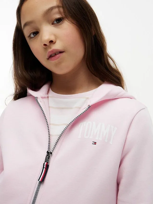 Kids’ Collegiate Tommy Logo Zip Hoodie Kids’ Collegiate Tommy Logo Zip Hoodie