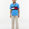 Kids’ Colorblock Flag Stretch Polo Kids’ Colorblock Flag Stretch Polo
