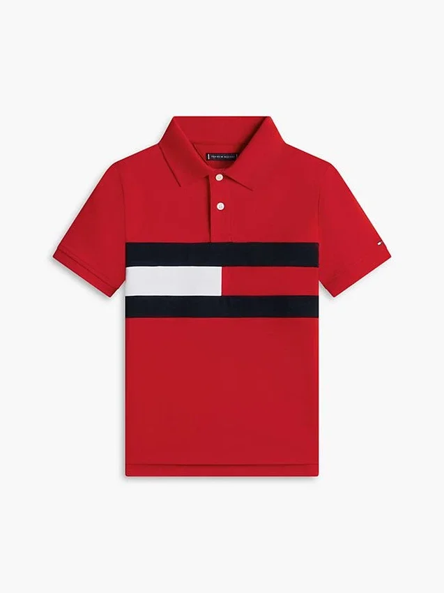Kids’ Colorblock Flag Stretch Polo Kids’ Colorblock Flag Stretch Polo