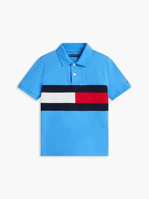 Kids’ Colorblock Flag Stretch Polo Kids’ Colorblock Flag Stretch Polo
