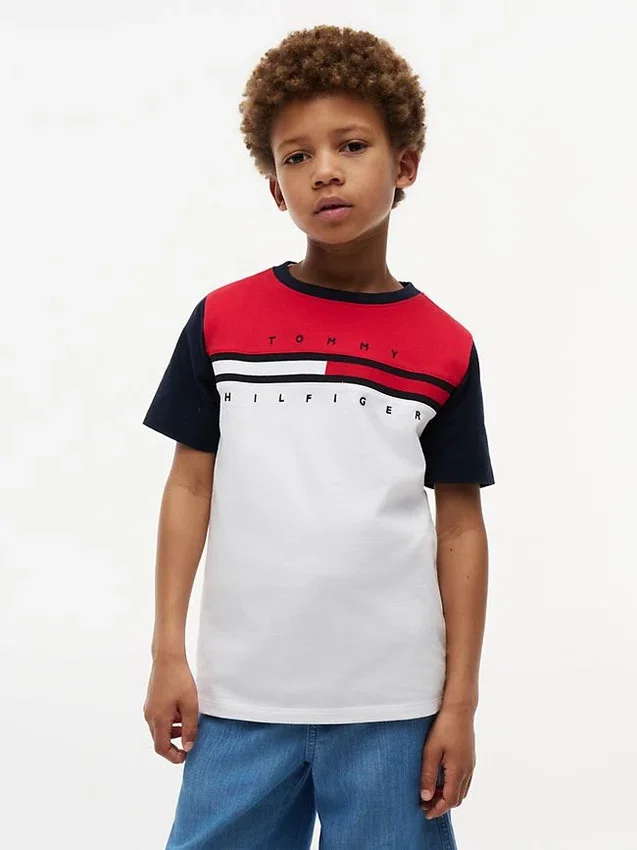 Kids’ Colorblock Flag Stripe T-Shirt Kids’ Colorblock Flag Stripe T-Shirt