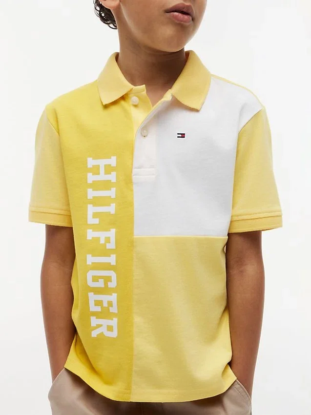 Kids’ Colorblock Logo Stretch Polo Kids’ Colorblock Logo Stretch Polo