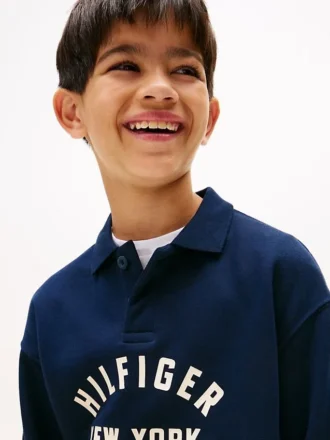 Kids’ Curved Hilfiger Graphic Sweatshirt
