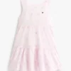 Kids’ Embroidered Eyelet Bow Dress