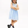 Kids’ Embroidered Eyelet Combo Dress