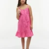 Kids’ Embroidered Eyelet Dress