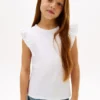 Kids’ Embroidered Eyelet Flutter T-Shirt