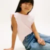 Kids’ Embroidered Eyelet Flutter T-Shirt