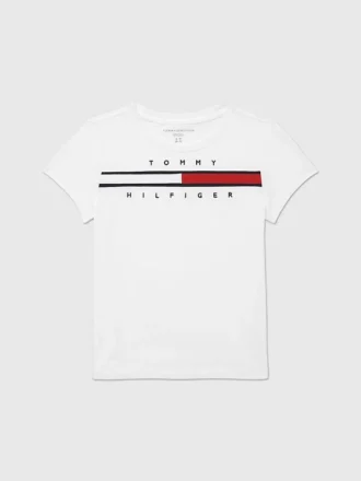 Kids’ Embroidered Flag Logo T-Shirt