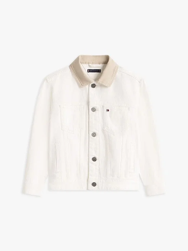 Kids’ Flag Logo Denim Jacket Kids’ Flag Logo Denim Jacket