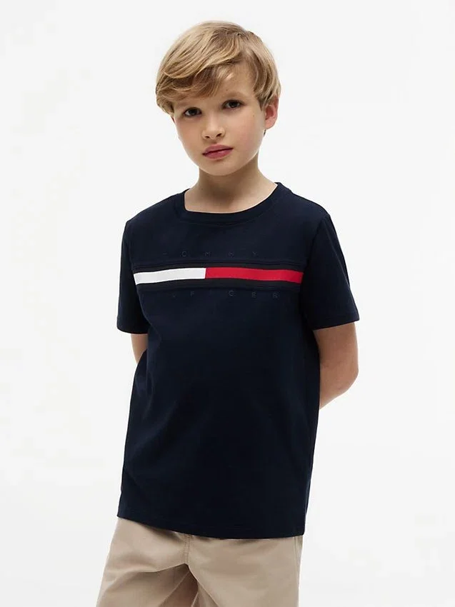 Kids’ Flag Stripe Logo T-Shirt Kids’ Flag Stripe Logo T-Shirt
