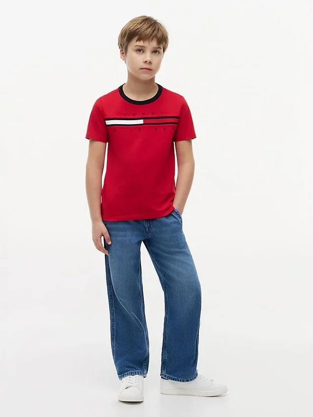 Kids’ Flag Stripe Logo T-Shirt Kids’ Flag Stripe Logo T-Shirt