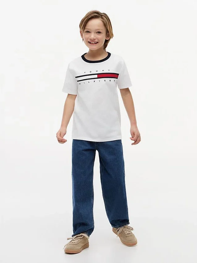 Kids’ Flag Stripe Logo T-Shirt Kids’ Flag Stripe Logo T-Shirt