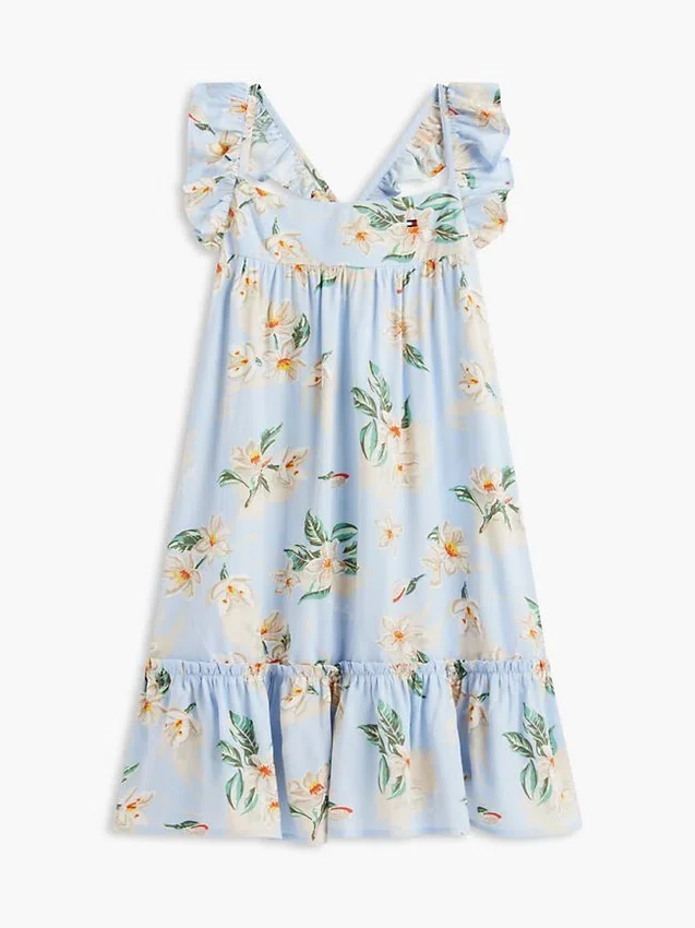 Kids’ Floral Print Ruffle Dress Kids’ Floral Print Ruffle Dress