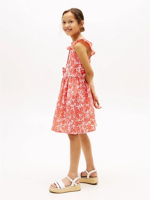 Kids’ Floral Print Ruffle-Strap Dress Kids’ Floral Print Ruffle-Strap Dress