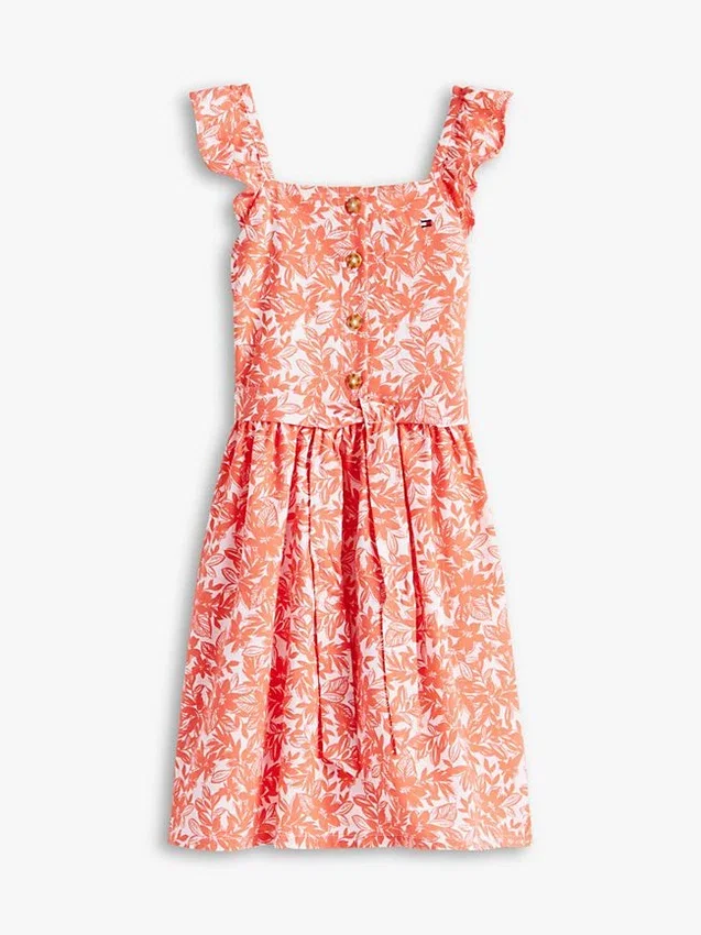 Kids’ Floral Print Ruffle-Strap Dress Kids’ Floral Print Ruffle-Strap Dress