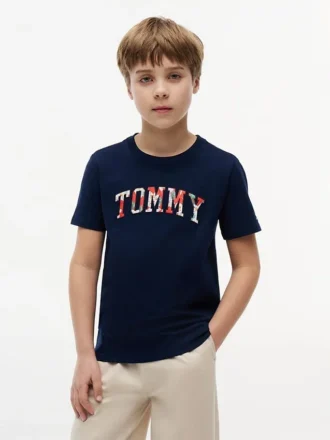 Kids’ Floral Tommy Logo T-Shirt