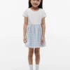 Kids’ Gingham Seersucker Combo Dress