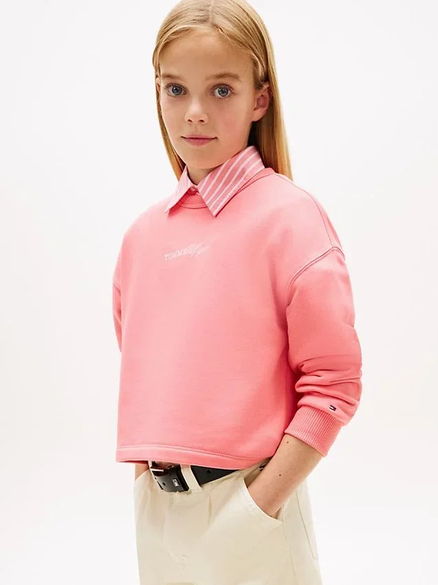 Kids’ Glitter Tommy Logo Sweatshirt Kids’ Glitter Tommy Logo Sweatshirt