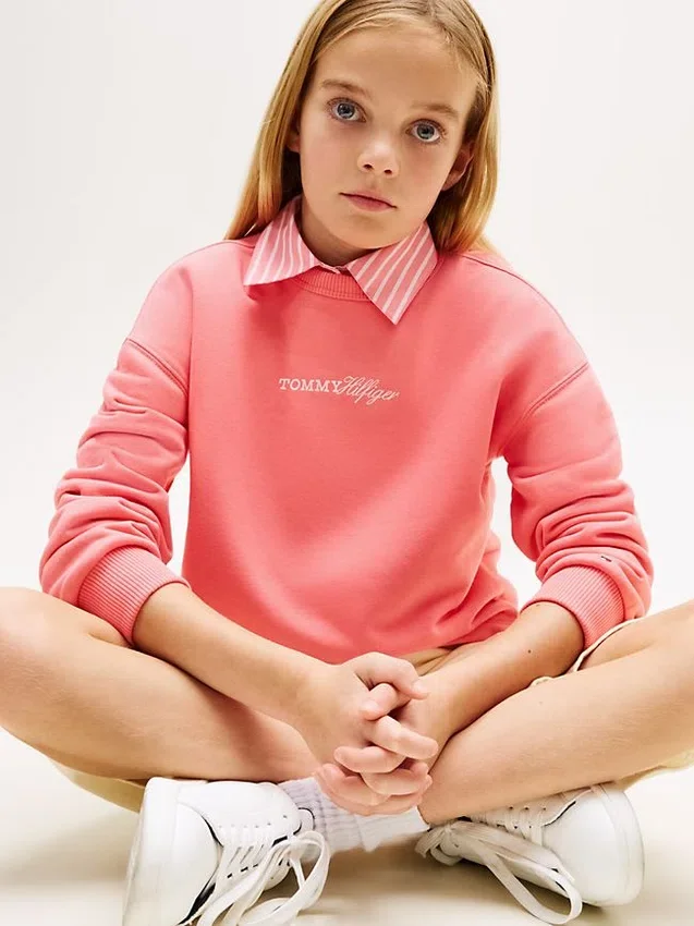 Kids’ Glitter Tommy Logo Sweatshirt Kids’ Glitter Tommy Logo Sweatshirt