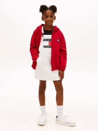 Kids’ Hilfiger Badge Denim Overall Dress