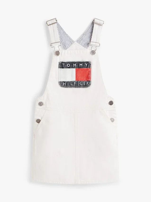 Kids’ Hilfiger Badge Denim Overall Dress Kids’ Hilfiger Badge Denim Overall Dress