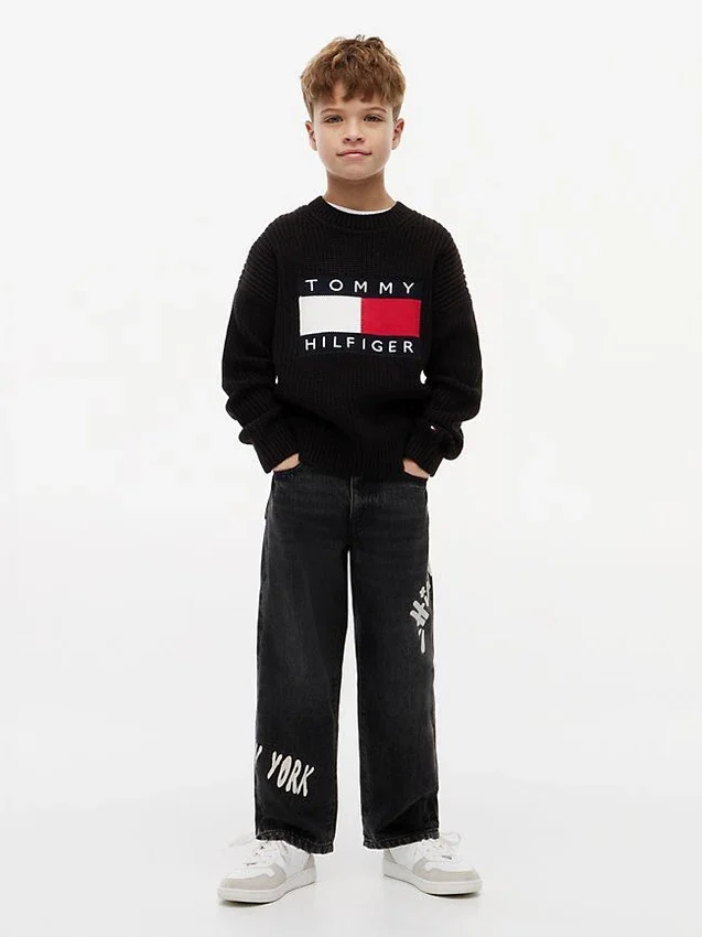 Kids’ Hilfiger Graffiti Print Baggy Jean Kids’ Hilfiger Graffiti Print Baggy Jean