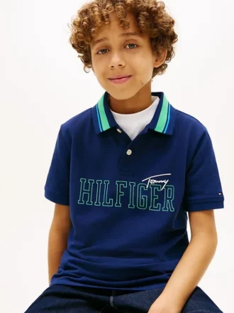 Kids’ Hilfiger Logo Stretch Polo
