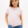 Kids’ Hilfiger Logo Tie-Front T-Shirt Kids’ Hilfiger Logo Tie-Front T-Shirt