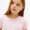 Kids’ Hilfiger Logo Tie-Front T-Shirt Kids’ Hilfiger Logo Tie-Front T-Shirt