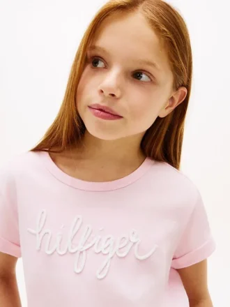 Kids’ Hilfiger Logo Tie-Front T-Shirt