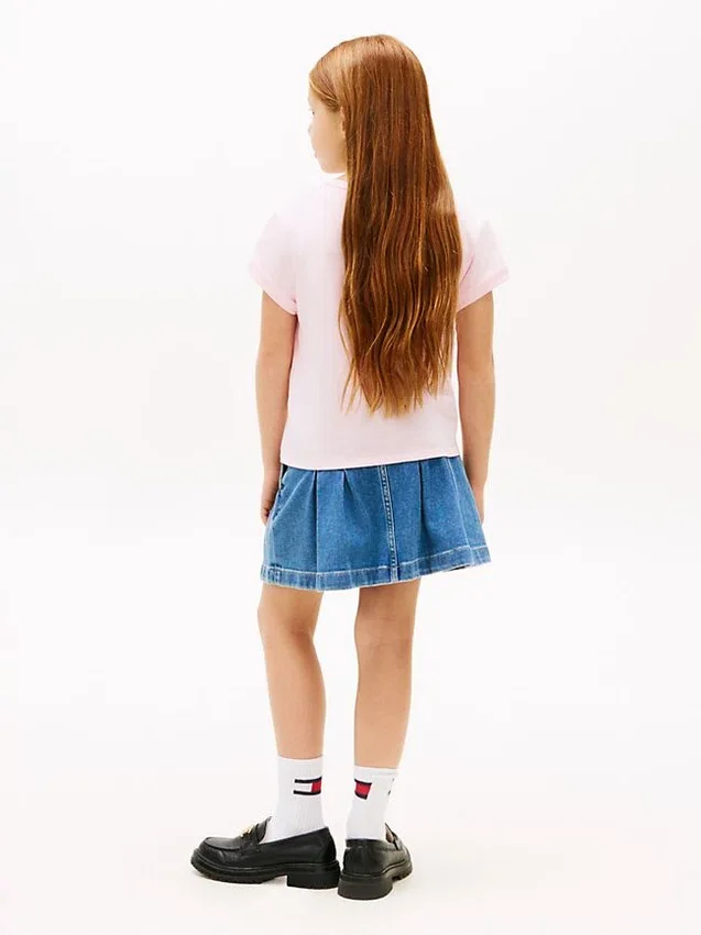 Kids’ Hilfiger Logo Tie-Front T-Shirt Kids’ Hilfiger Logo Tie-Front T-Shirt