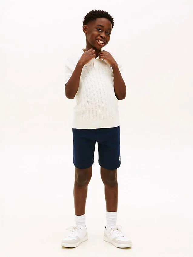 Kids’ Hilfiger Logo Wide Leg Sweatshort Kids’ Hilfiger Logo Wide Leg Sweatshort