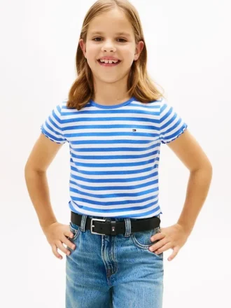 Kids’ Lettuce-Trim Ribbed Top