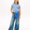 Kids’ Lettuce-Trim Ribbed Top