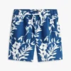 Kids’ Linen-Cotton Blend Floral Short