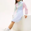Kids’ Mixed Stripe Stretch Shirtdress Kids’ Mixed Stripe Stretch Shirtdress