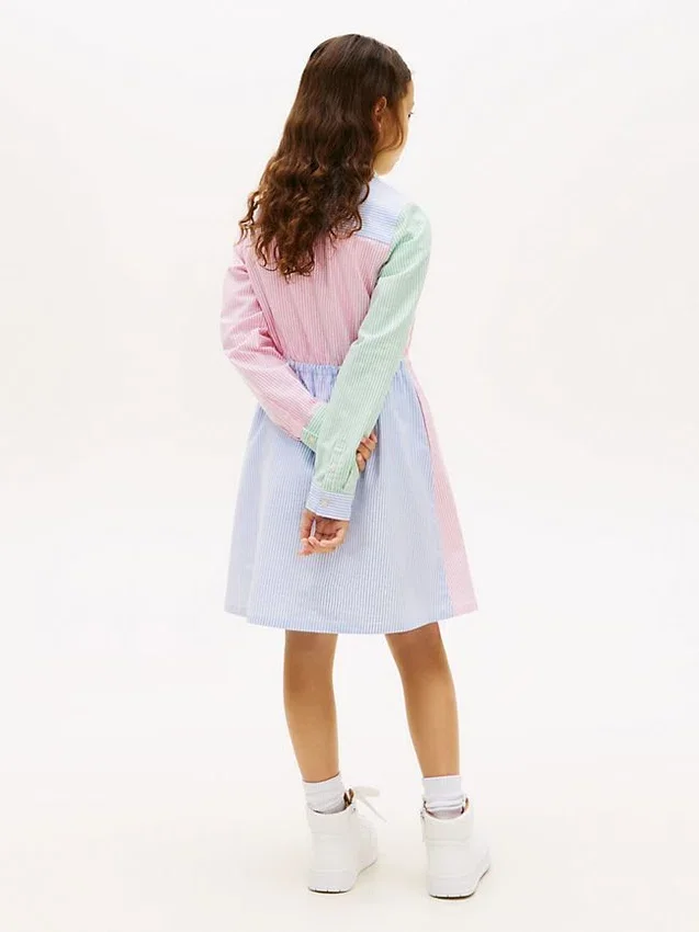 Kids’ Mixed Stripe Stretch Shirtdress Kids’ Mixed Stripe Stretch Shirtdress