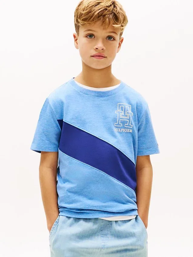 Kids’ Monogram Banner Stripe T-Shirt Kids’ Monogram Banner Stripe T-Shirt