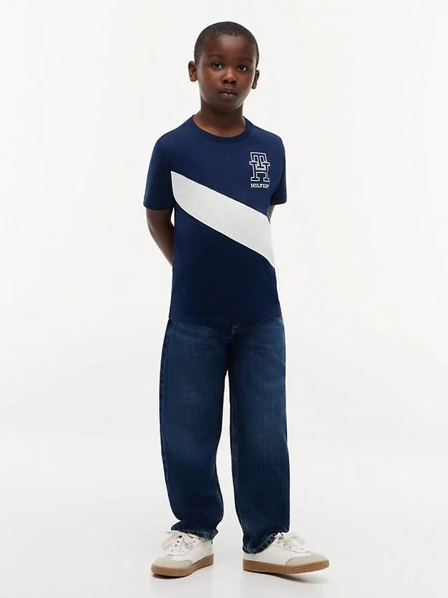 Kids’ Monogram Banner Stripe T-Shirt Kids’ Monogram Banner Stripe T-Shirt