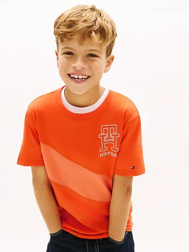 Kids’ Monogram Banner Stripe T-Shirt Kids’ Monogram Banner Stripe T-Shirt