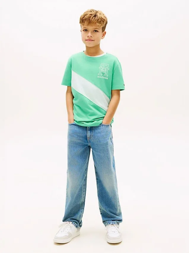 Kids’ Monogram Banner Stripe T-Shirt Kids’ Monogram Banner Stripe T-Shirt