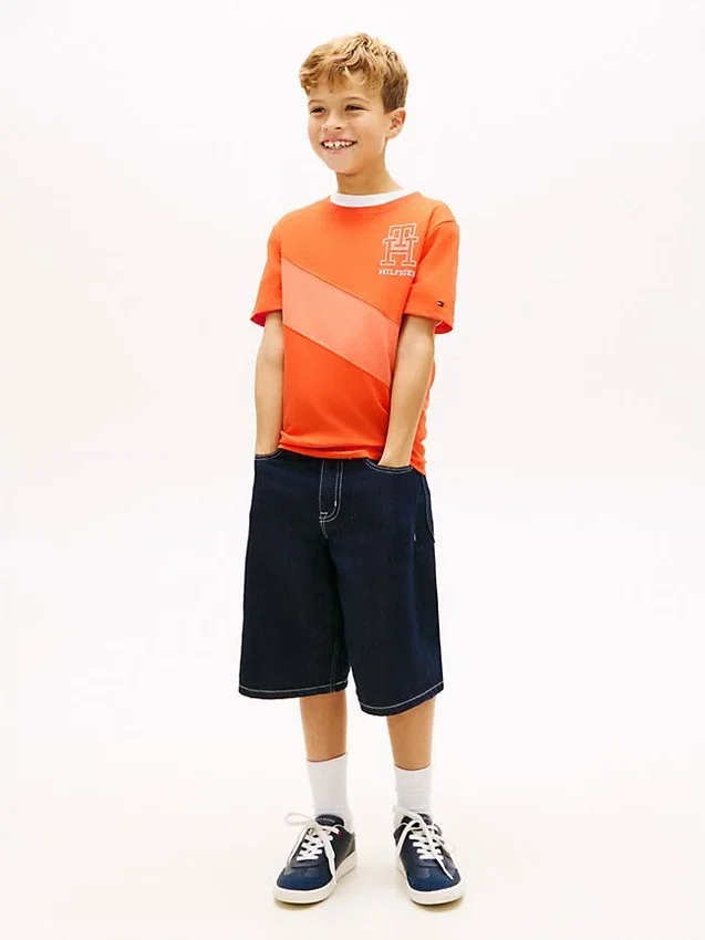Kids’ Monogram Banner Stripe T-Shirt Kids’ Monogram Banner Stripe T-Shirt