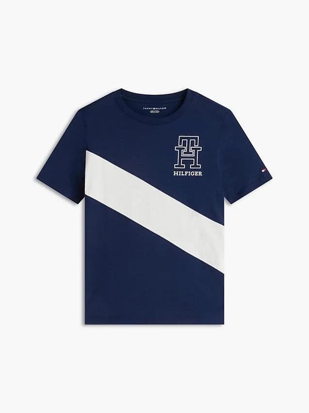 Kids’ Monogram Banner Stripe T-Shirt Kids’ Monogram Banner Stripe T-Shirt