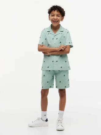 Kids’ Monogram Logo Striped Short Kids’ Monogram Logo Striped Short