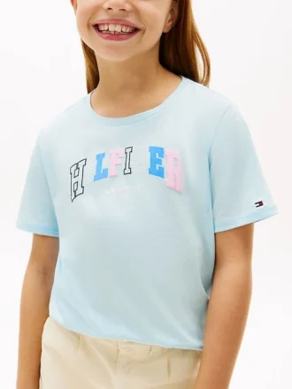 Kids’ Multicolor Hilfiger Logo T-Shirt