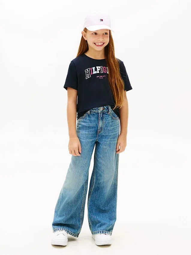 Kids’ Multicolor Hilfiger Logo T-Shirt Kids’ Multicolor Hilfiger Logo T-Shirt