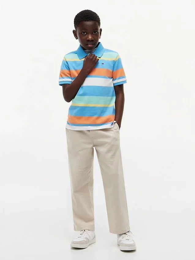 Kids’ Multicolor Stripe Stretch Polo Kids’ Multicolor Stripe Stretch Polo
