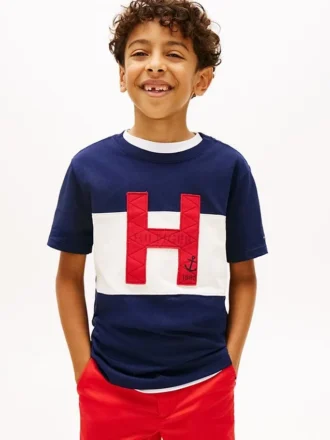 Kids’ Nautical H Logo Colorblock T-Shirt