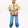 Kids’ Peached Twill Varsity Bomber Kids’ Peached Twill Varsity Bomber